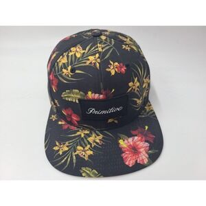 Primitive Apparel Floral Strapback Adjustable Hat Cap Skateboard Skate Men Black